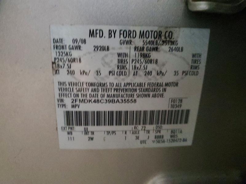 Auction sale of the 2009 Ford Edge, vin: 2FMDK48C39BA35558        , lot number: 69193556