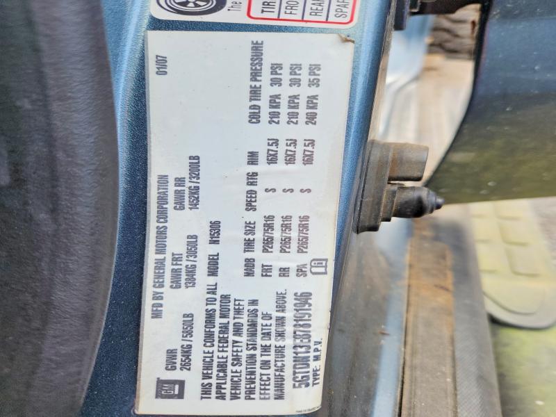 Продаж на аукціоні авто 2007 Hummer H3, vin: 5GTDN13E878191946, номер лоту: 69091996