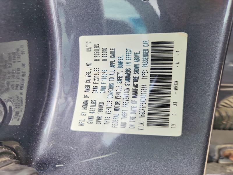 Продаж на аукціоні авто 2013 Honda Accord, vin: 1HGCR2F8XDA017644, номер лоту: 67633116