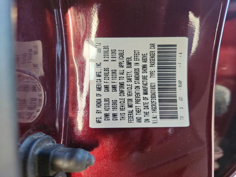 Aukcja sprzedaży 2013 Honda Accord, vin: 1HGCR2F39DA018921, numer aukcji: 68369936