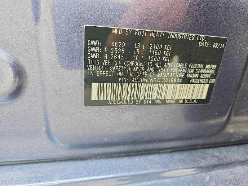 Aukcja sprzedaży 2015 Subaru Legacy, vin: 4S3BNEN67F3016904, numer aukcji: 68779996