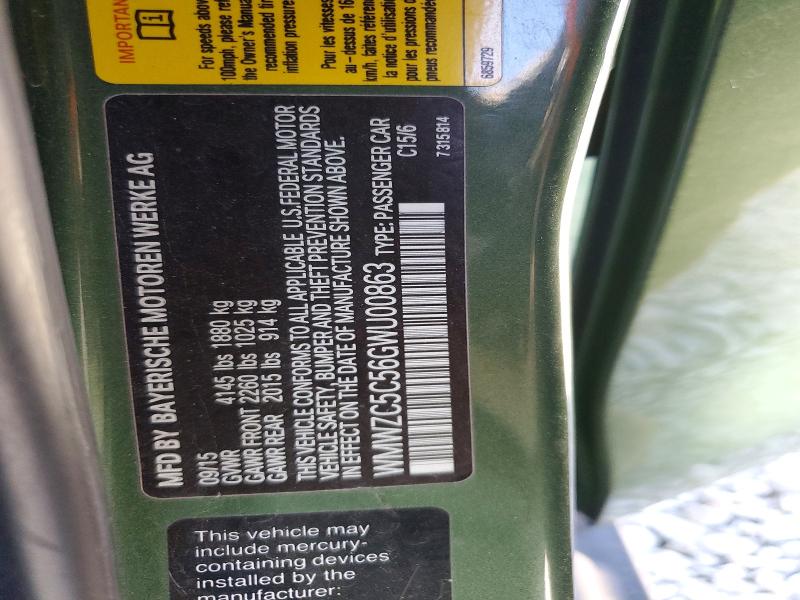 67522416 :رقم المزاد ، WMWZC5C56GWU00863 vin ، 2016 Mini Cooper مزاد بيع
