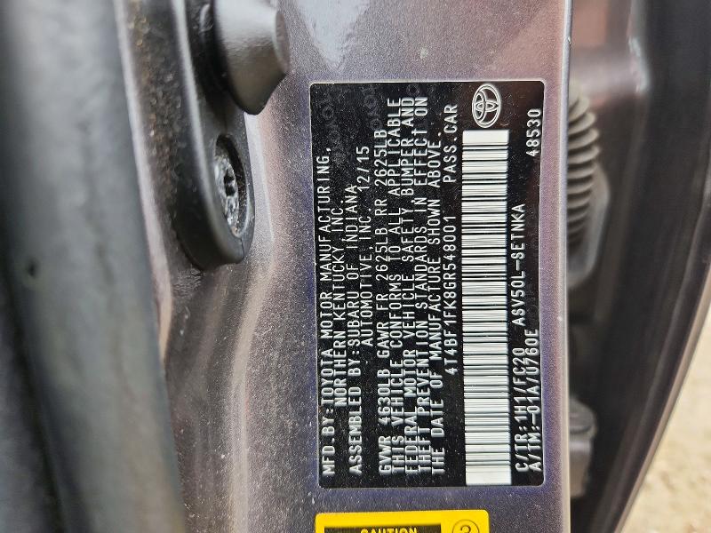 Aukcja sprzedaży 2016 Toyota Camry, vin: 4T4BF1FK8GR548001, numer aukcji: 70373656