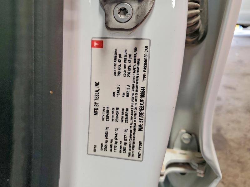 Aukcja sprzedaży 2018 Tesla Model 3, vin: 5YJ3E1EBXJF108644, numer aukcji: 67135506