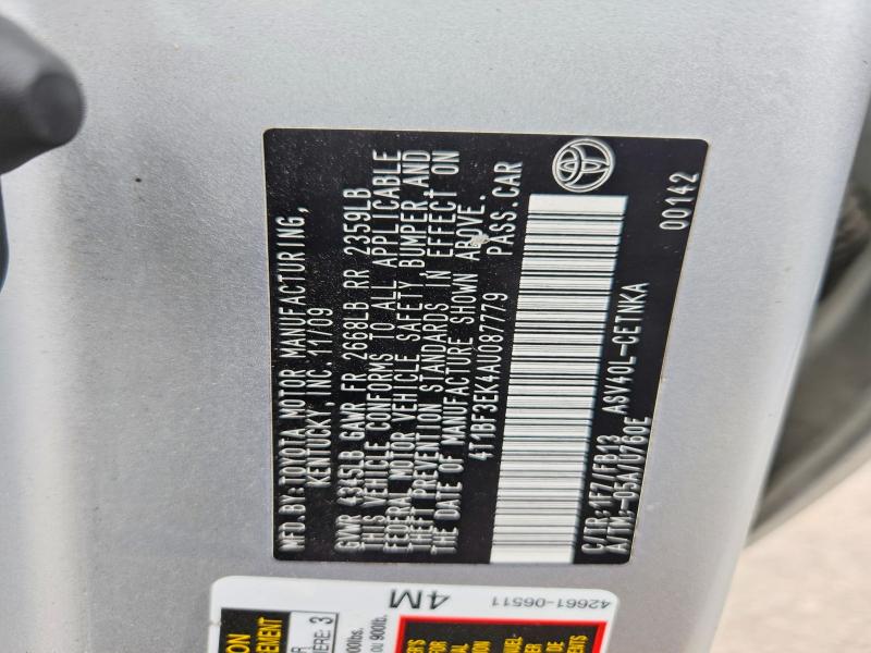 Продаж на аукціоні авто 2010 Toyota Camry, vin: 4T1BF3EK4AU087779, номер лоту: 70078666