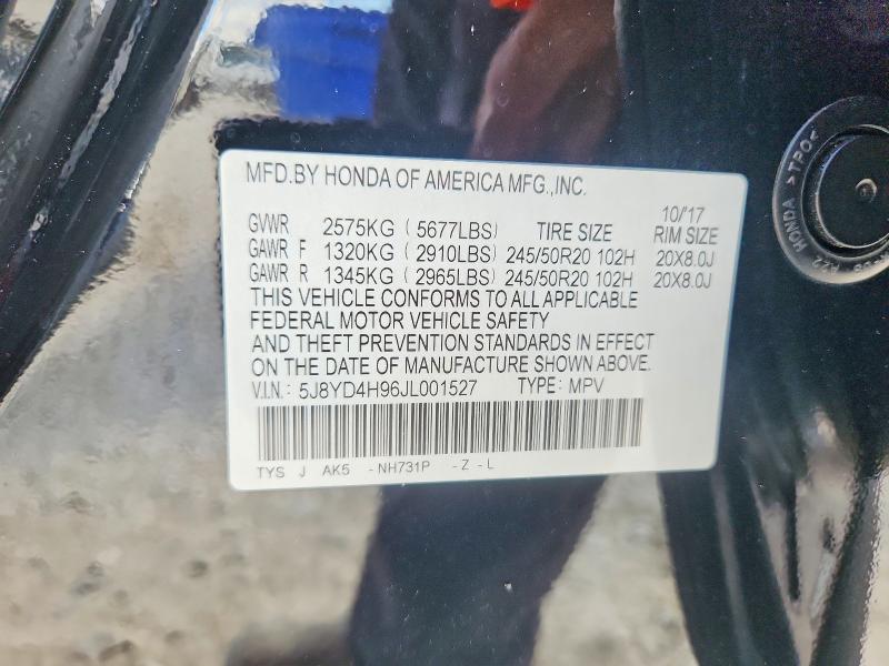Продаж на аукціоні авто 2018 Acura Mdx, vin: 5J8YD4H96JL001527, номер лоту: 68518666