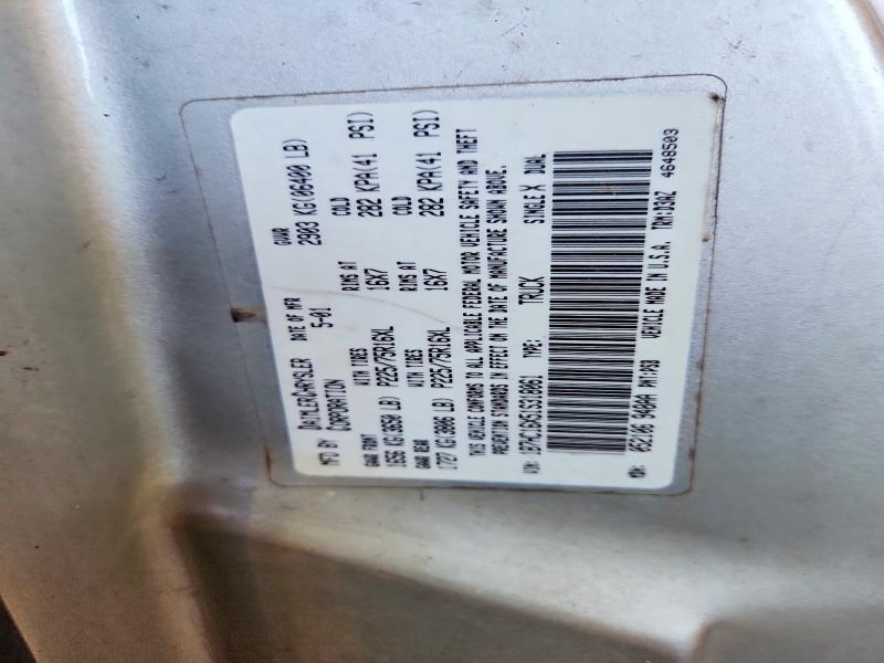 68340006 :رقم المزاد ، 1B7HC16X51S318061 vin ، 2001 Dodge Ram 1500 مزاد بيع
