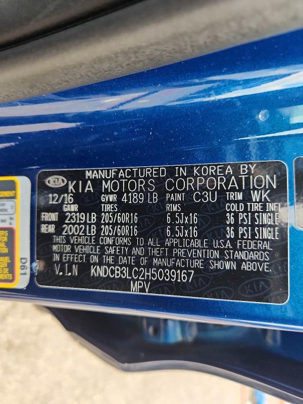 Aukcja sprzedaży 2017 Kia Niro, vin: KNDCB3LC2H5039167, numer aukcji: 68514236