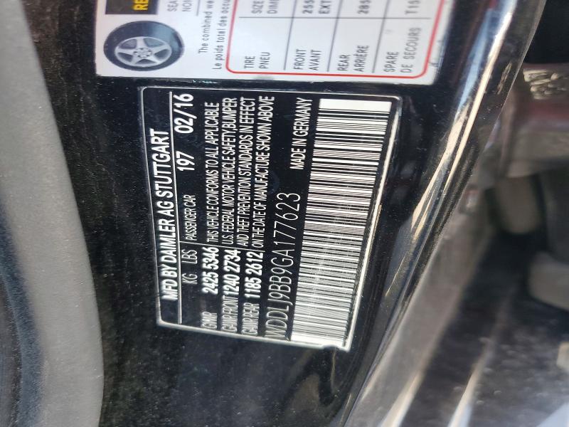 Aukcja sprzedaży 2016 Mercedes-benz Cls, vin: WDDLJ9BB9GA177623, numer aukcji: 68775036