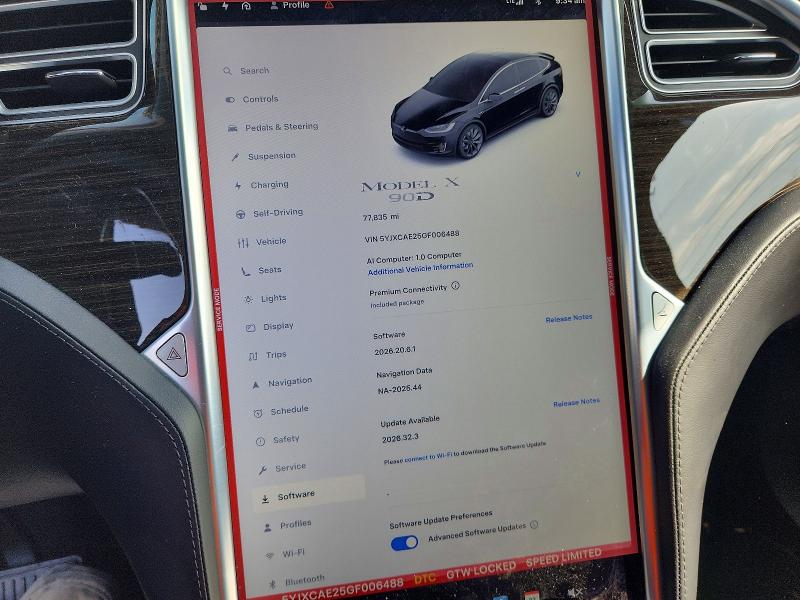 Aukcja sprzedaży 2016 Tesla Model X, vin: 5YJXCAE25GF006488, numer aukcji: 69634436