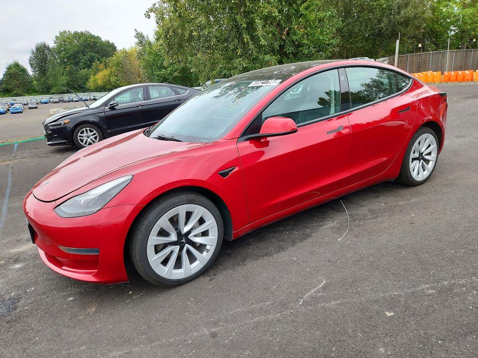 Продаж на аукціоні авто 2022 Tesla Model 3, vin: 5YJ3E1EA1NF303822, номер лоту: 69921796