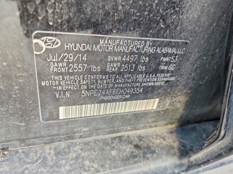 Auction sale of the 2015 Hyundai Sonata, vin: 5NPE24AF6FH049354        , lot number: 68700076