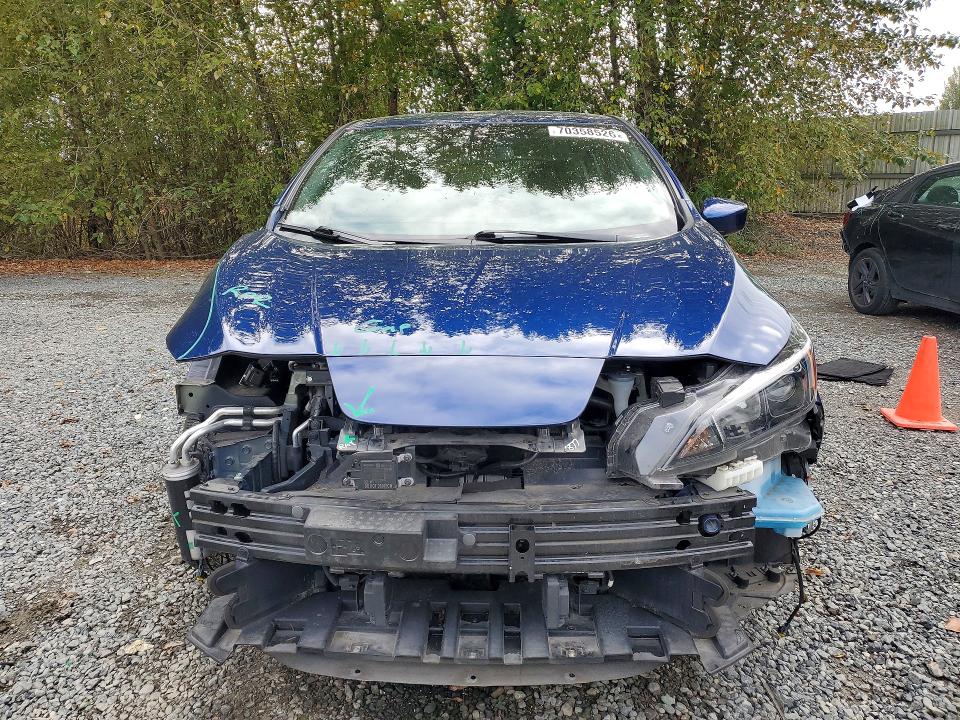 2022 Nissan Leaf მანქანა იყიდება აუქციონზე, vin: 1N4AZ1CV8NC555037, აუქციონის ნომერი: 70358526