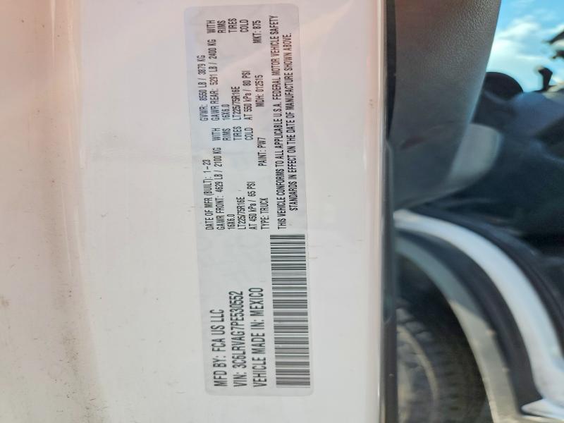 67349386 :رقم المزاد ، 3C6LRVAG7PE530552 vin ، 2023 Ram Promaster 1500 مزاد بيع