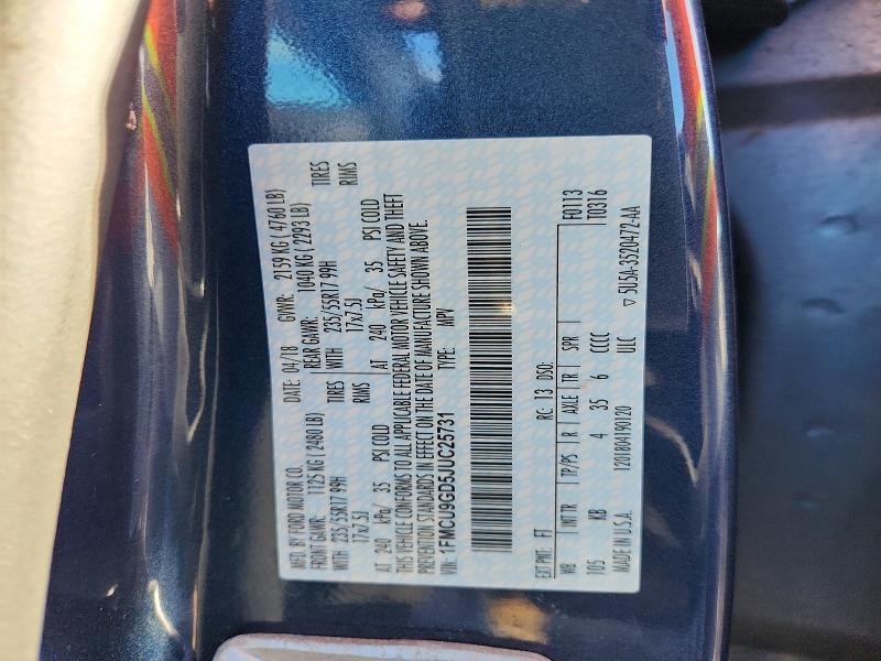 Продажа на аукционе авто 2018 Ford Escape, vin: 1FMCU9GD5JUC25731, номер лота: 67333436