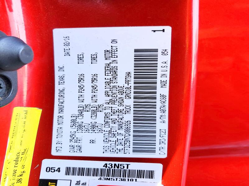 Aukcja sprzedaży 2016 Toyota Tacoma, vin: 5TFDZ5BN7GX006926, numer aukcji: 70151466