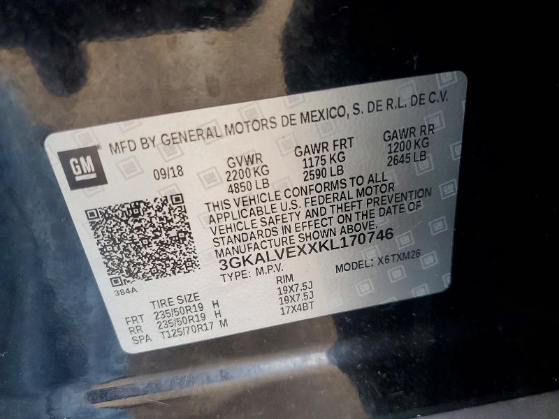 Aukcja sprzedaży 2019 Gmc Terrain, vin: 3GKALVEXXKL170746, numer aukcji: 68029426