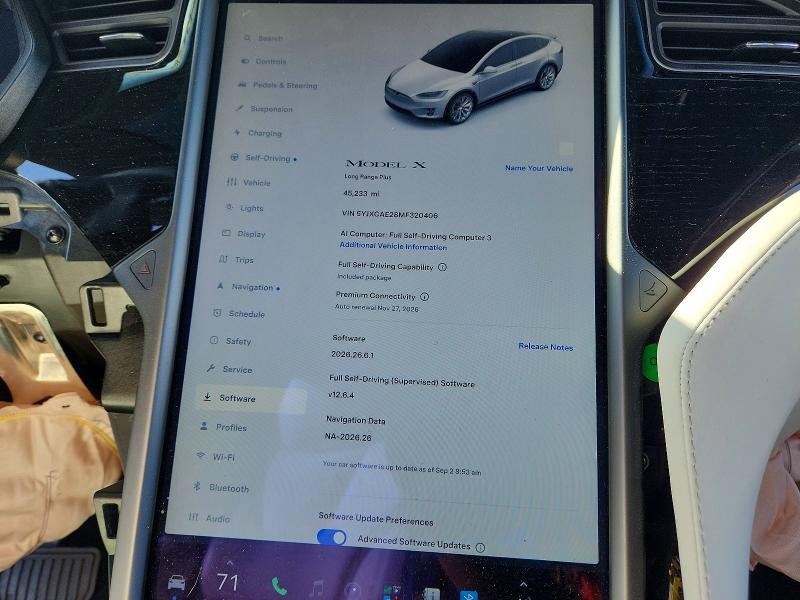 Aukcja sprzedaży 2021 Tesla Model X, vin: 5YJXCAE28MF320406, numer aukcji: 67543476