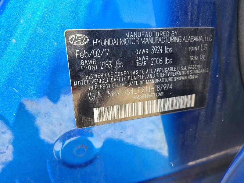 2017 Hyundai Elantra მანქანა იყიდება აუქციონზე, vin: 5NPD84LFXHH187974, აუქციონის ნომერი: 69149206