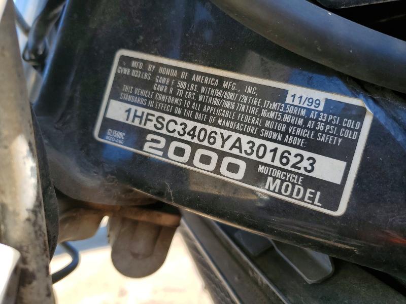 Продаж на аукціоні авто 2000 Honda Gl1500, vin: 1HFSC3406YA301623, номер лоту: 68825786
