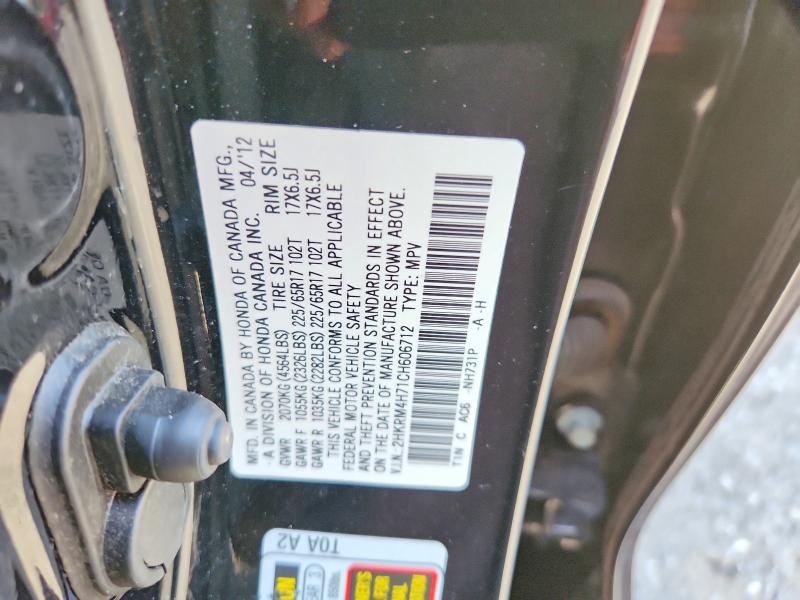 Aukcja sprzedaży 2012 Honda Cr-v, vin: 2HKRM4H71CH606712, numer aukcji: 70699406