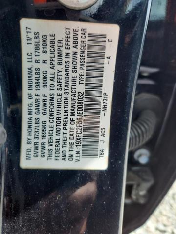 Aukcja sprzedaży 2018 Honda Civic, vin: 19XFC2F56JE008032, numer aukcji: 70018006