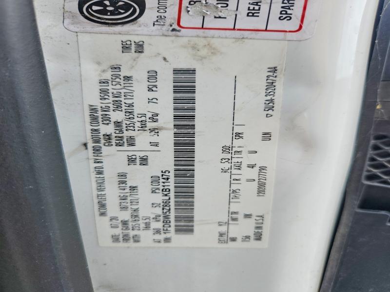 67870126 :رقم المزاد ، 1FDBW5Z86LKB11475 vin ، 2020 Ford Transit مزاد بيع