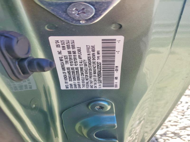2004 Honda Element მანქანა იყიდება აუქციონზე, vin: 5J6YH28504L022537, აუქციონის ნომერი: 70615416