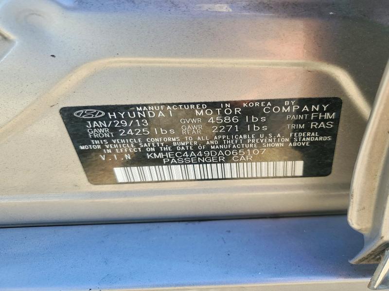 Продаж на аукціоні авто 2013 Hyundai Sonata, vin: KMHEC4A49DA065107, номер лоту: 70309726
