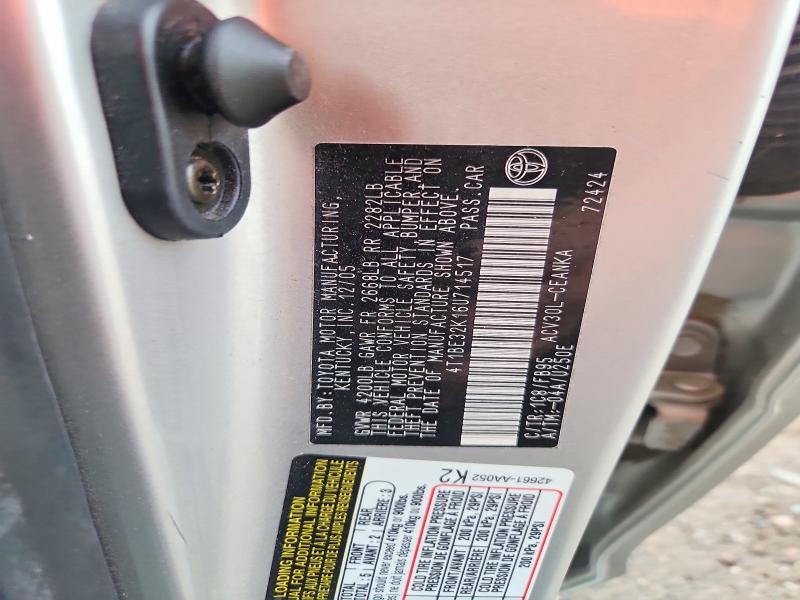 Aukcja sprzedaży 2006 Toyota Camry, vin: 4T1BE32K16U714517, numer aukcji: 69050676