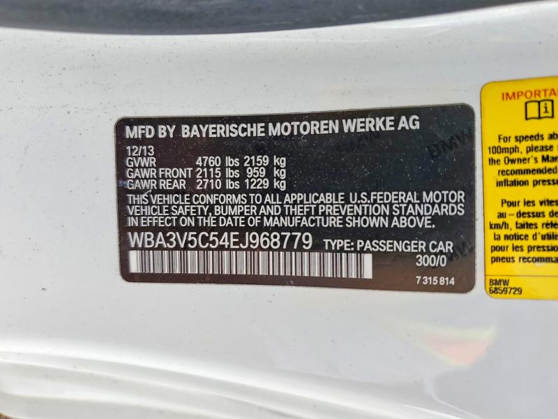 Продажа на аукционе авто 2014 Bmw 428, vin: WBA3V5C54EJ968779, номер лота: 68298916