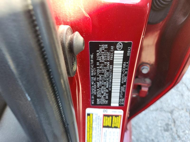 Продажа на аукционе авто 2022 Toyota Camry, vin: 4T1C31AK0NU577388, номер лота: 71170066
