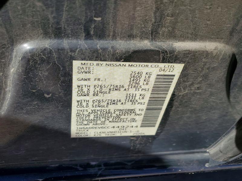 Продажа на аукционе авто 2012 Nissan Frontier, vin: 1N6AD0EV6CC449244, номер лота: 70969436