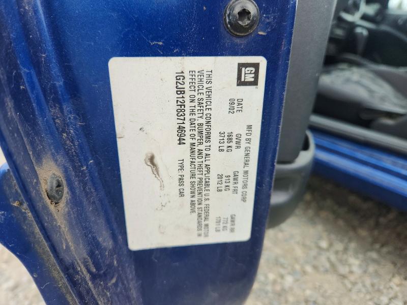 69631076 :رقم المزاد ، 1G2JB12F837146944 vin ، 2003 Pontiac Sunfire مزاد بيع