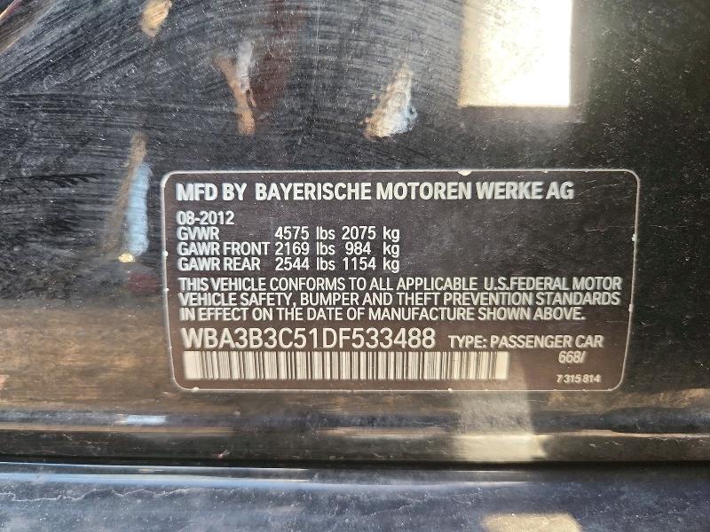69716176 :رقم المزاد ، WBA3B3C51DF533488 vin ، 2013 Bmw 328 مزاد بيع
