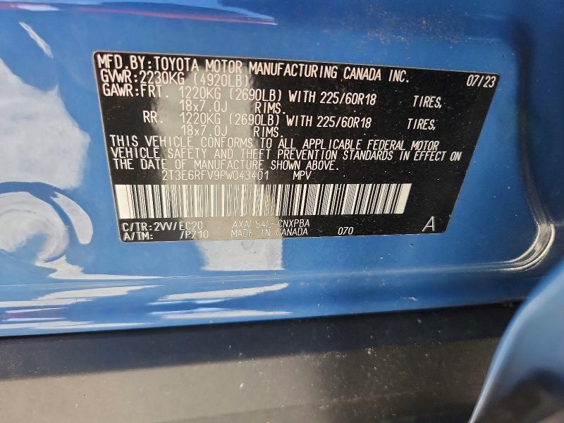 Продажа на аукционе авто 2023 Toyota Rav4, vin: 2T3E6RFV9PW043401, номер лота: 68272116