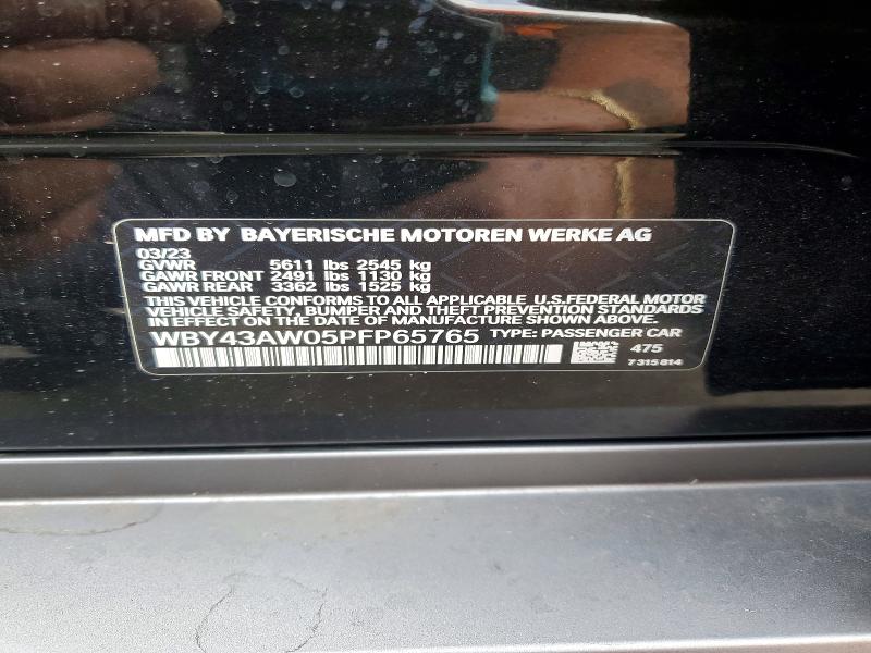 Aukcja sprzedaży 2023 Bmw I4, vin: WBY43AW05PFP65765, numer aukcji: 68691836