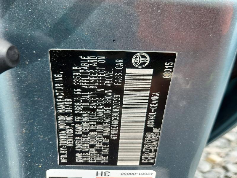 Auction sale of the 2009 Toyota Camry, vin: 4T1BE46K39U820729        , lot number: 69253386