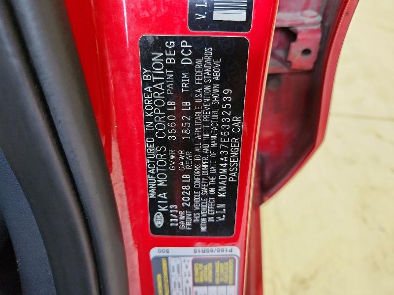 Aukcja sprzedaży 2014 Kia Rio, vin: KNADM4A37E6332539, numer aukcji: 69792486