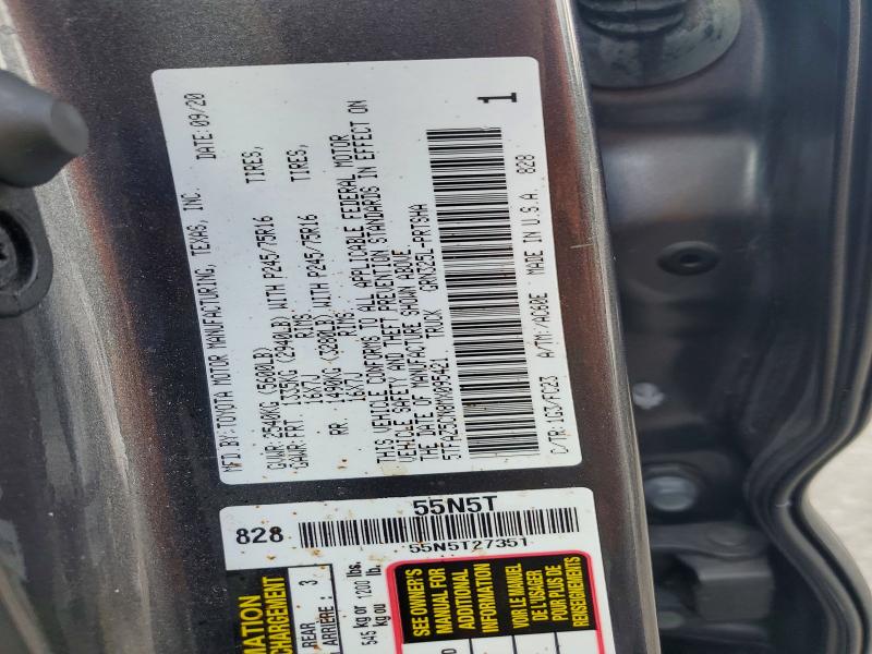 2021 Toyota Tacoma მანქანა იყიდება აუქციონზე, vin: 5TFAZ5CN8MX095421, აუქციონის ნომერი: 68963316