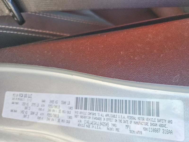 Aukcja sprzedaży 2018 Jeep Wrangler Unlimited, vin: 1C4BJWEG0JL842545, numer aukcji: 67545036
