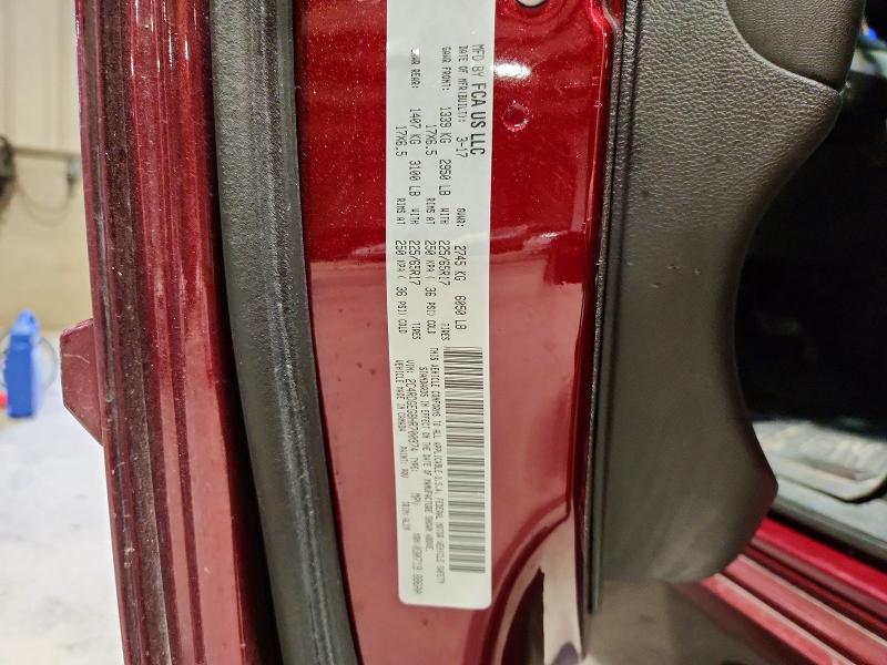 67728706 :رقم المزاد ، 2C4RDGEG8HR700974 vin ، 2017 Dodge Grand Caravan مزاد بيع