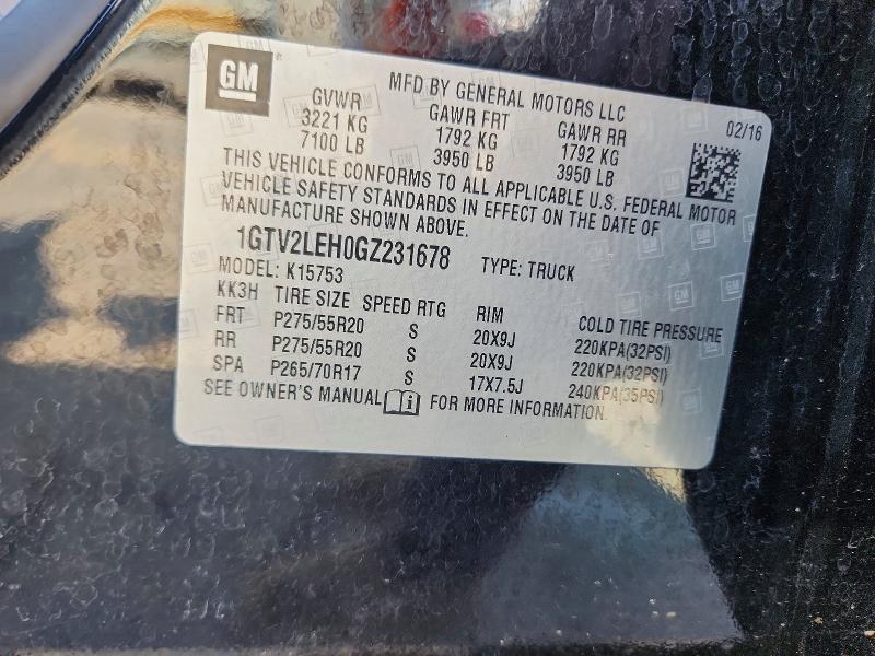Продаж на аукціоні авто 2016 Gmc Sierra, vin: 1GTV2LEH0GZ231678, номер лоту: 66977436
