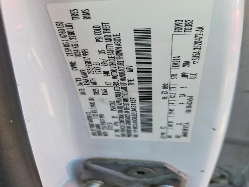 Продажа на аукционе авто 2014 Ford Escape, vin: 1FMCU0G92EUA31137, номер лота: 70277616