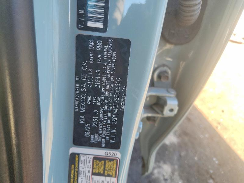 67793856 :رقم المزاد ، 3KPFW4DE2SE169310 vin ، 2025 Kia K4 مزاد بيع