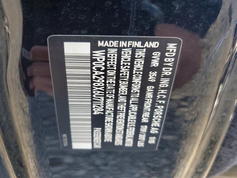Продаж на аукціоні авто 2006 Porsche Boxster, vin: WP0CA298X6U711284, номер лоту: 70907716