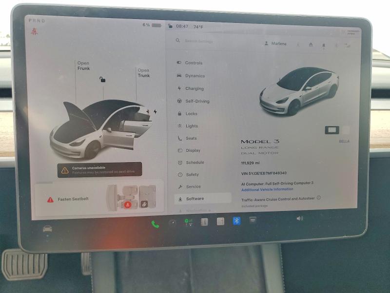 Aukcja sprzedaży 2021 Tesla Model 3, vin: 5YJ3E1EB7MF849340, numer aukcji: 68697216