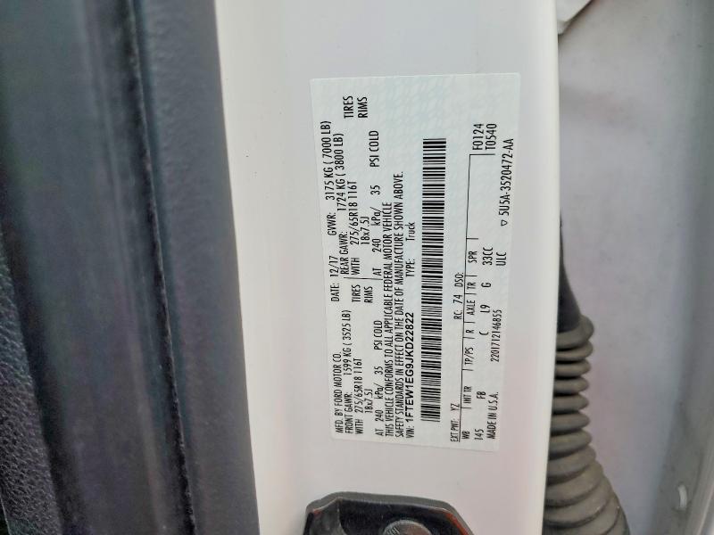 Aukcja sprzedaży 2018 Ford F150, vin: 1FTEW1EG9JKD22822, numer aukcji: 69086306