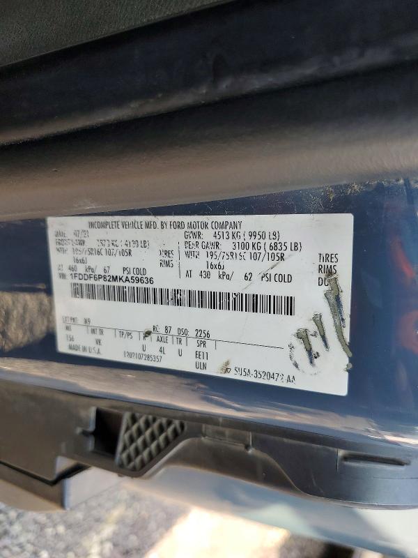 Продажа на аукционе авто 2021 Ford Transit, vin: 1FDDF6P82MKA59636, номер лота: 69055786