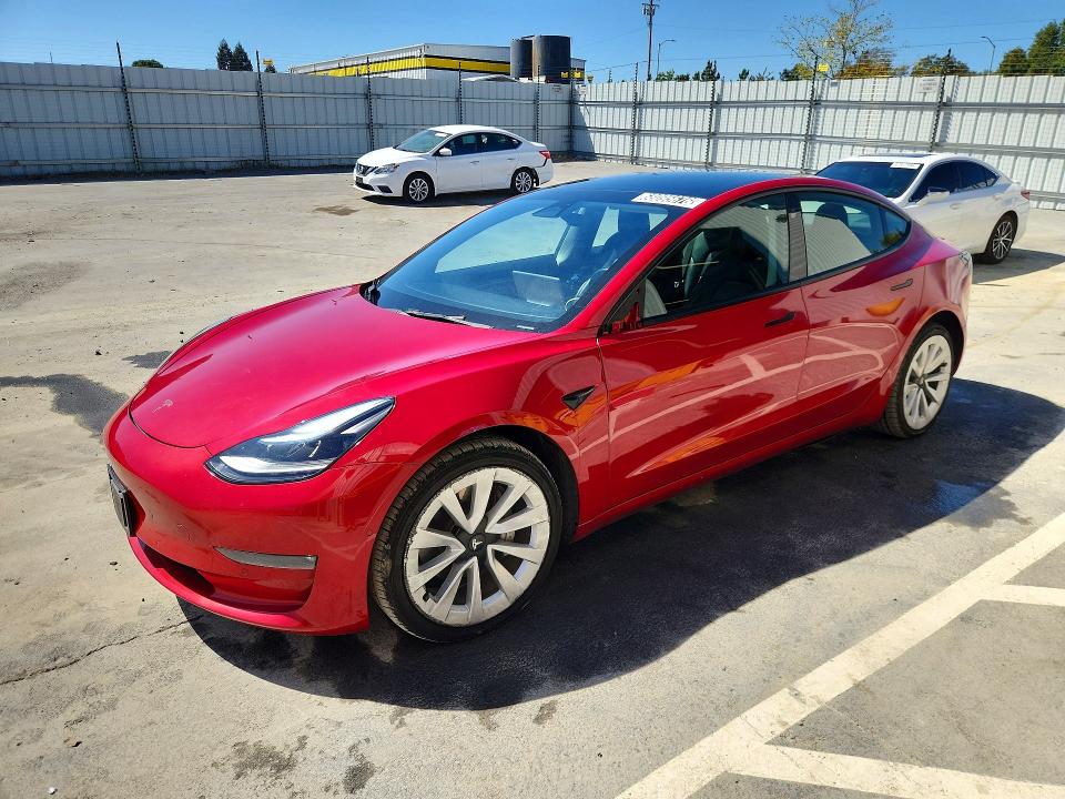 Aukcja sprzedaży 2022 Tesla Model 3, vin: 5YJ3E1EB7NF305194, numer aukcji: 68095676